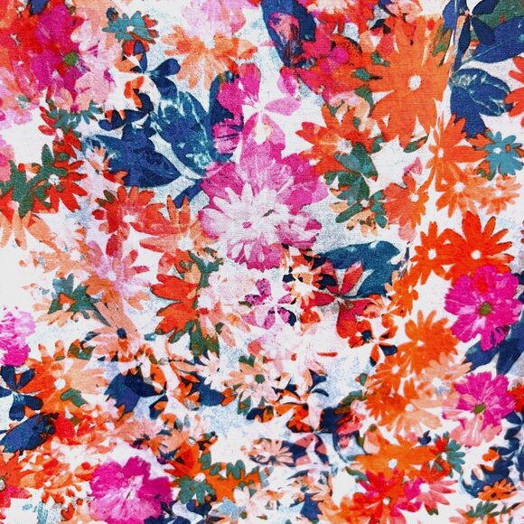 J. Crew Mercantile Women's Size 2 Floral Ruffle Flutter Cotton Dress NWOT - Picture 5 of 8